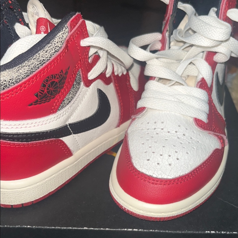 Nike Kids Red and White Sneakers